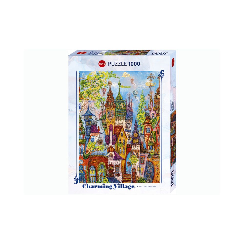 Heye Charming Village, Red Arches 1000pc puzzle – booksrusandmore