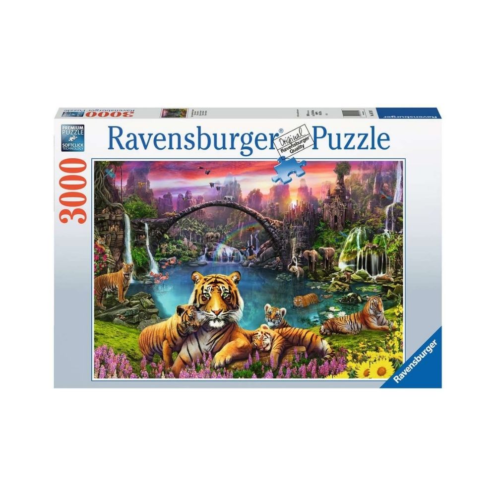 Ravensburger jigsaw puzzle 3000 factory Tigers in Paradise