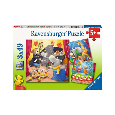 Ravensburger Animals on stage 3 x 49pc puzzles