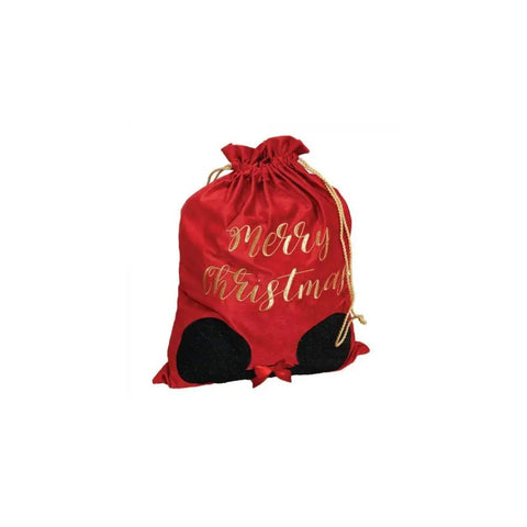 Mickey Christmas: Velvet Gift Sack Merry Christmas