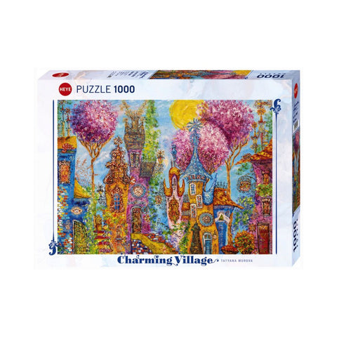 Heye Charming Village, Pink Trees 1000pc puzzle