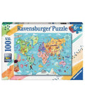 Ravensburger Map of the World 100pc puzzle