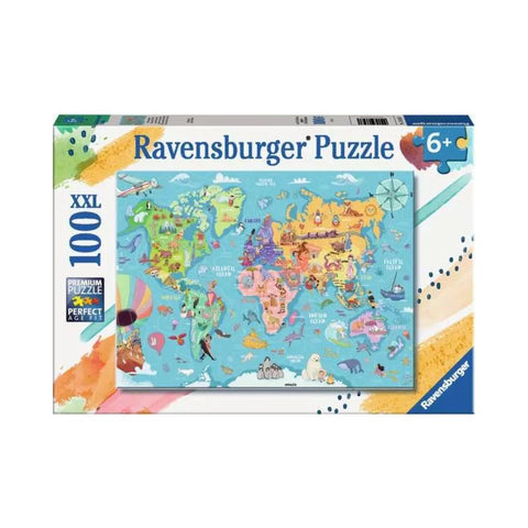 Ravensburger Map of the World 100pc puzzle