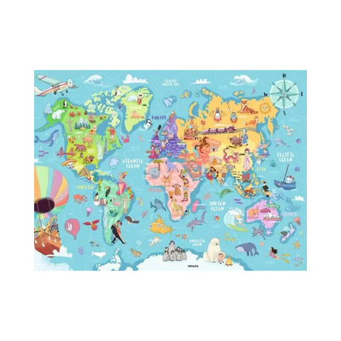 Ravensburger Map of the World 100pc puzzle