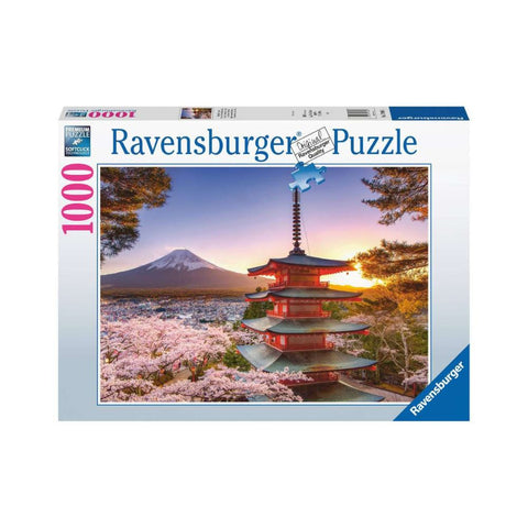 Ravensburger - Mount Fuji Cherry Blossom View 1000pc Puzzle