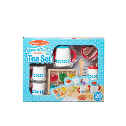 Melissa & Doug - Wooden Steep & Serve Tea Set