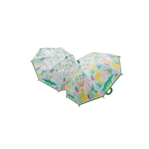 Floss & Rock Colour Changing Umbrella – Jungle