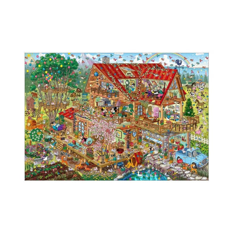 Tenyo - Disney Mickey & Friends Bustling Log House 1000 pieces