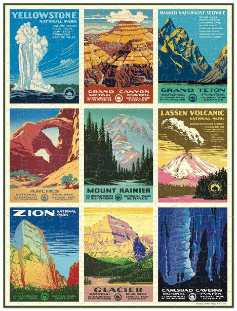 Cavallini – 240 Pc Mini Puzzle National Parks