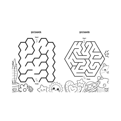 Colouring and Mazes - Kawaii