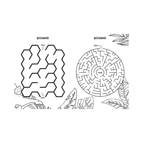 Colouring and Mazes - Dinosaurs