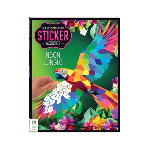 Kaleidoscope Sticker Mosaics Neon Jungle