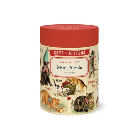 Cavallini – 240 Pc Mini Puzzle Vintage Cats