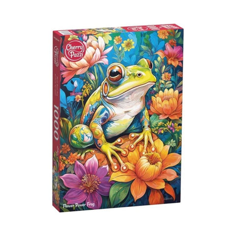 Cherry Pazzi - Flower Power Frog 1000pc puzzle