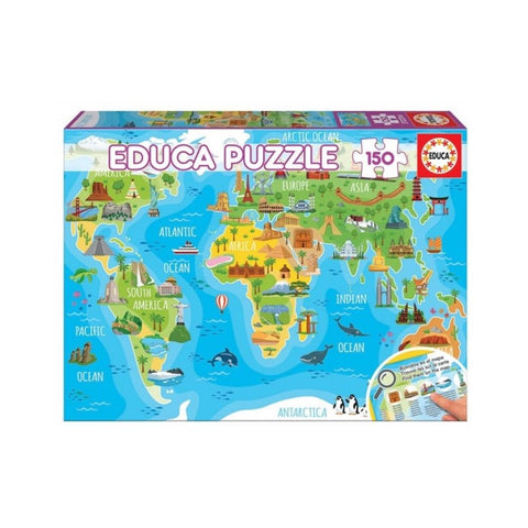 Educa - Monuments World Map 150 pieces