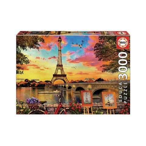 Educa - Sunset in Paris 3000-piece puzzle