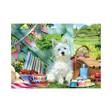 Westie Dog Picnic 500XL piece puzzle