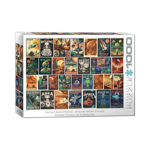Eurographics - Alien Invasion Collage 1000pc puzzle