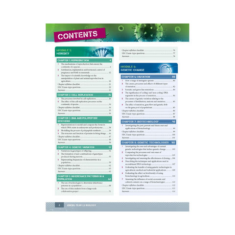 Excel Year 12 Biology Study Guide