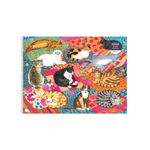 Galison - Lounging Cats 1000-piece puzzle