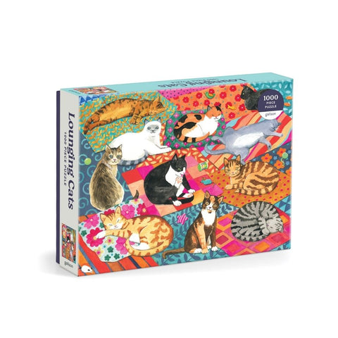 Galison - Lounging Cats 1000-piece puzzle