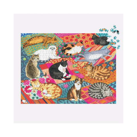 Galison - Lounging Cats 1000-piece puzzle
