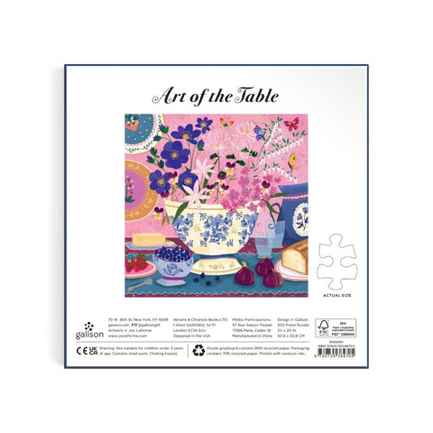 Galison - Art of the Table 500-piece puzzle