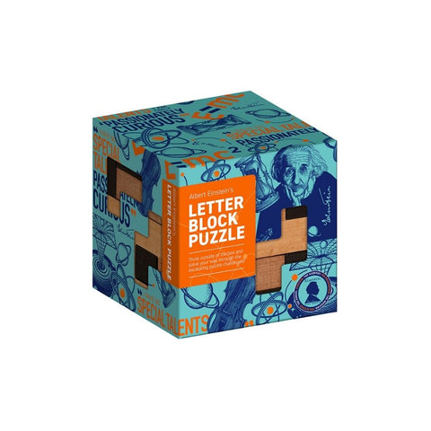 Einstein's Letter Block Puzzle