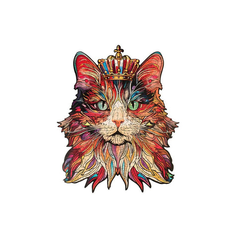 Cat King Colorful Wooden 200pc Puzzle