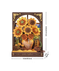 Golden Sunflower 3D Wooden Puzzle1