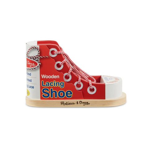 Wooden Lacing Shoe
