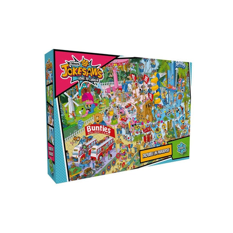  Jokesaws, Trouble in Paradise 1000 piece puzzle