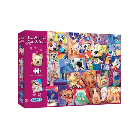 Gibsons - World Of Cats & Dogs 1000pc puzzle