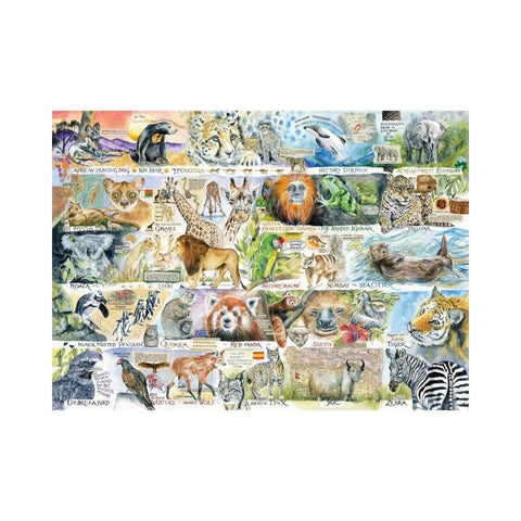 Gibsons - Sun Bears & Sloths 1000pc puzzle