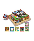 Melissa & Doug - Cube Puzzle - Farm 16 Pieces