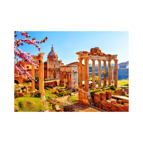 Roman ruins in Spring, Italy 1000 pieces