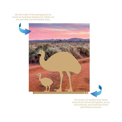 Australian Geographic - Create Your Own Wooden Emu and Chick