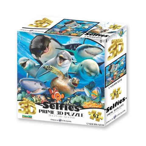 Underwater Selfie - 63 Piece 3D Puzzle