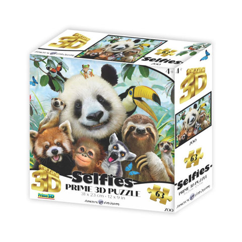 Zoo Selfie - 63 Piece 3D Puzzle