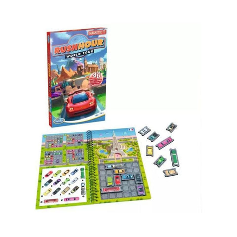 Thinkfun - Rush Hour World Tour Magnetic Travel Puzzle