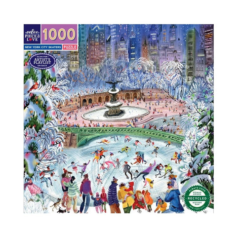 EeBoo – New York City Skaters 1000 Pc Puzzle