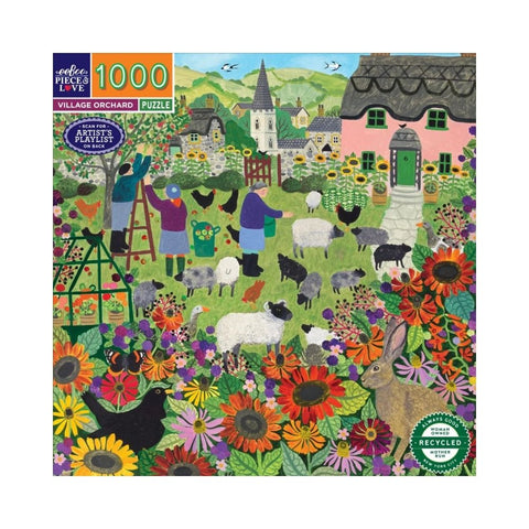 eeBoo – Village Orchard 1000 Pc Puzzle