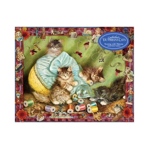 Cynthia Hart's Victoriana Cats: Sewing with Kittens 1,000-Piece Puzzle