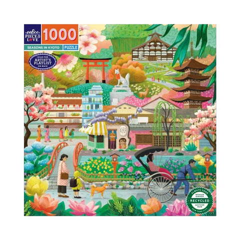 eeBoo – Seasons in Kyoto 1000 Pc Puzzle