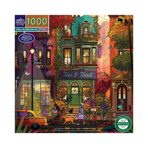 eeBoo – Fall Brooklyn 1000 Pc Puzzle