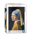 Jigsaw puzzle box featuring 'Girl with a Pearl Earring' by Vermeer