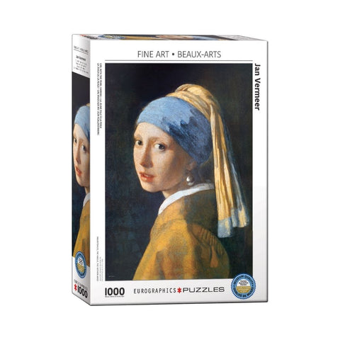 Jigsaw puzzle box featuring 'Girl with a Pearl Earring' by Vermeer
