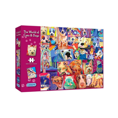 Gibsons - The World of Cats & Dogs 1000-piece puzzle