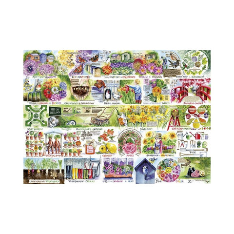 Gibsons - Wheelbarrows & Wellies 1000-piece puzzle