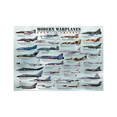 Eurographics - Modern Warplanes 1000-piece puzzle
